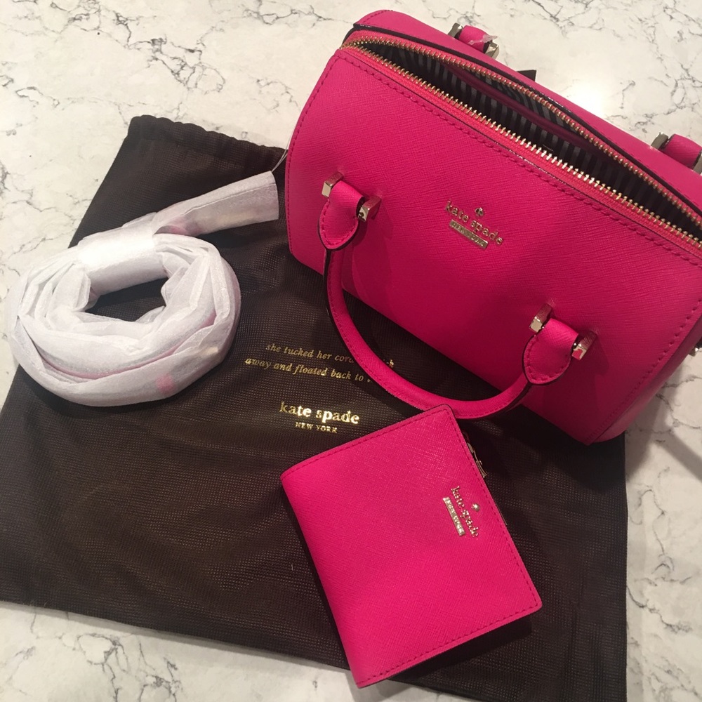 Kate Spade hot pink Cameron Street purse & Wallet
